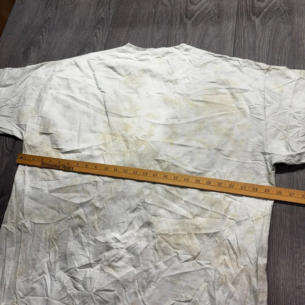 Liquid Blue Cleveland Indians Chief Wahoo Baseball Shirt XXL White Tie Dye 2014 - Picture 7 of 8